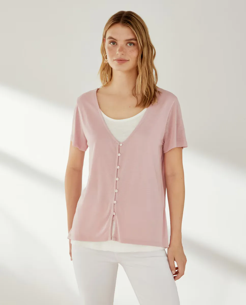 

Женская футболка с короткими рукавами Southern Cotton, цвет 200 Rosa