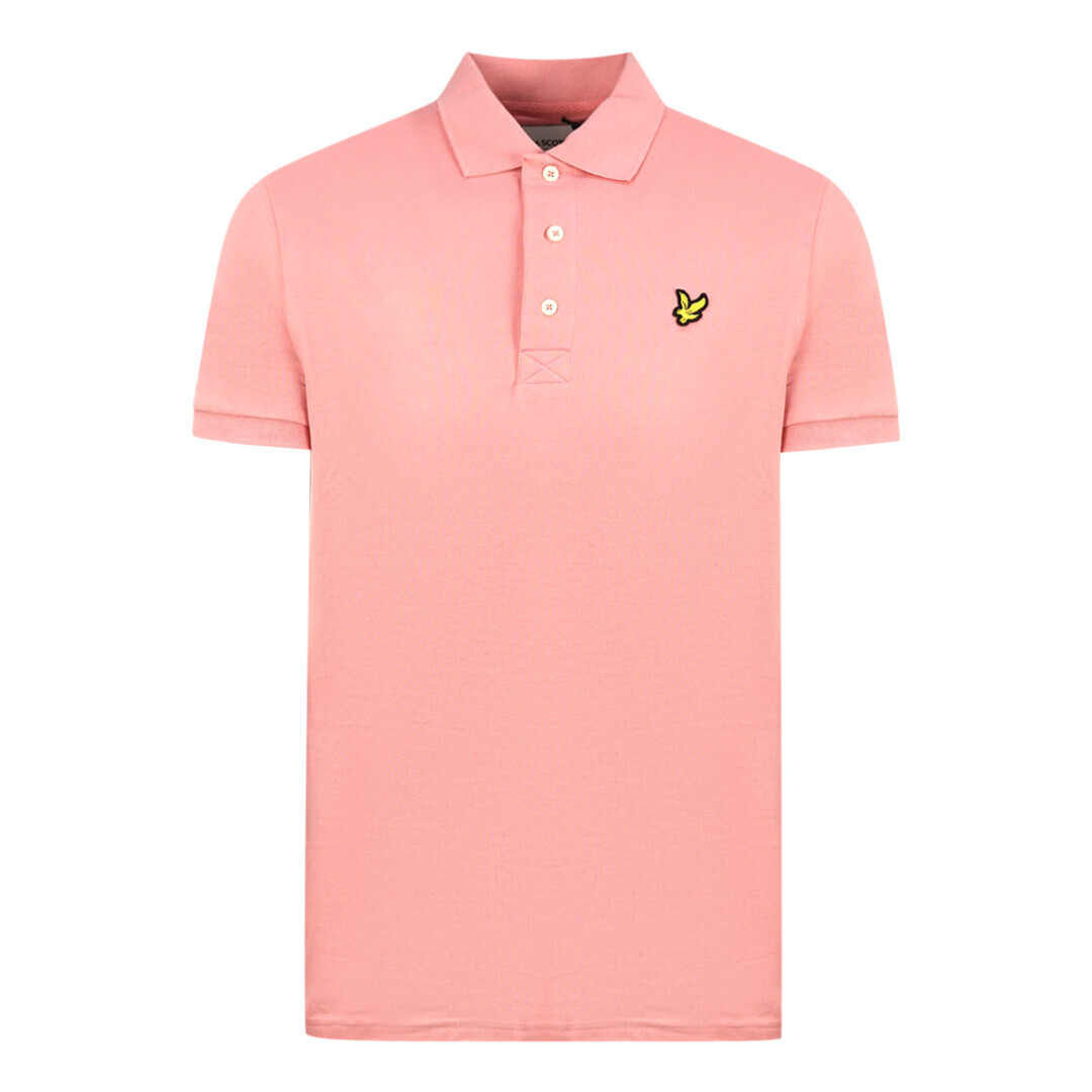 

Однотонная рубашка-поло rosette Lyle & Scott, розовый