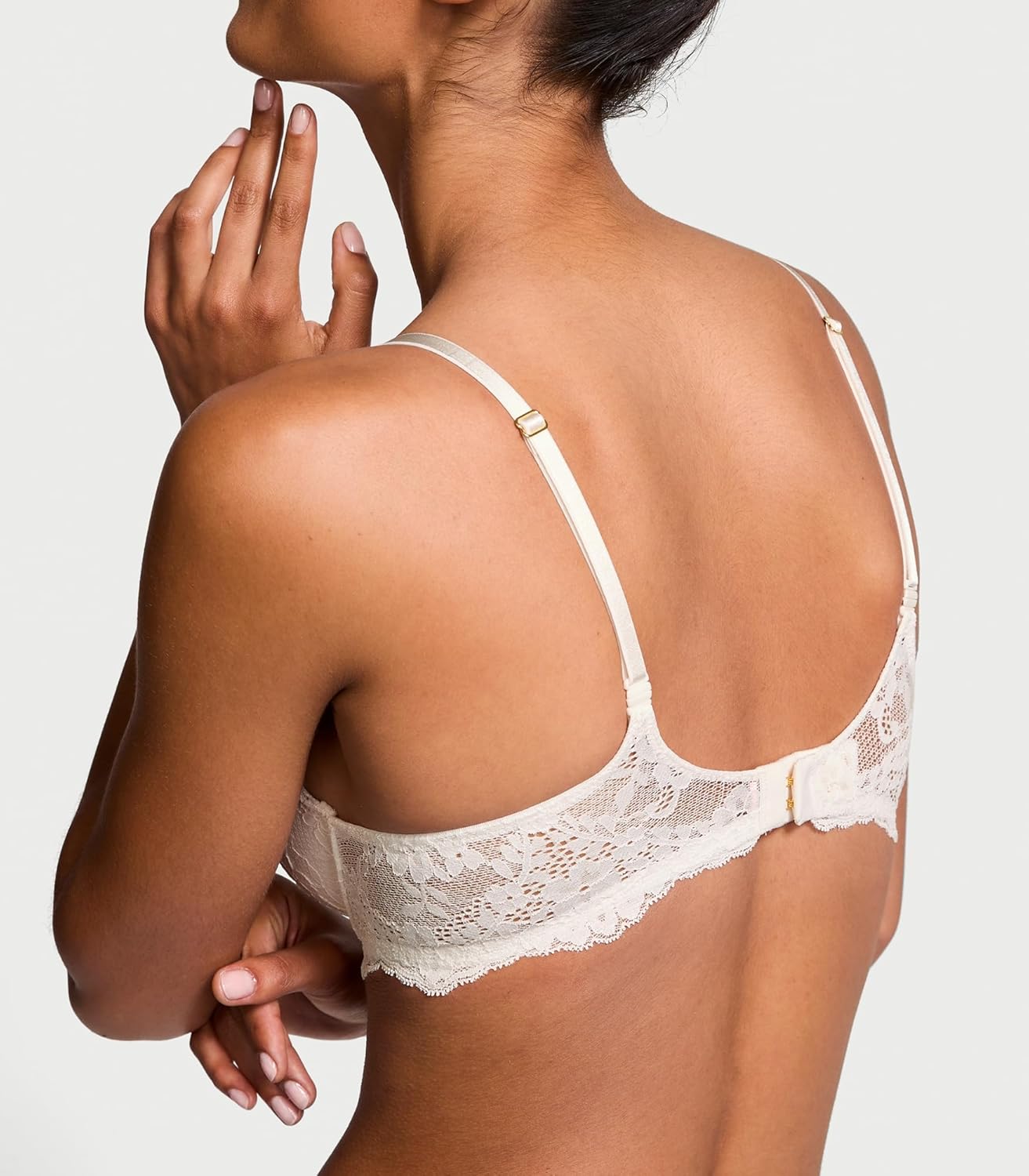 Victoria's Secret Женский бюстгальтер Dream Angels Push Up, бюстгальтеры для женщин (32A-38DDD), Coconut White Lace (New Look) — фото 2
