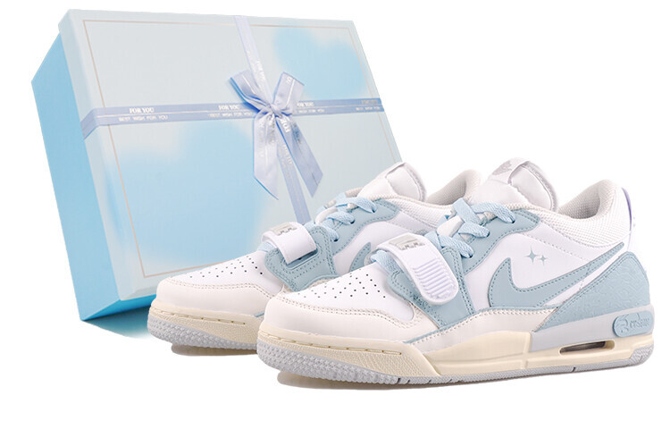 

Кроссовки Jordan Legacy 312 Skateboarding Shoes Women's Low-top White, голубой, Синий, Кроссовки Jordan Legacy 312 Skateboarding Shoes Women's Low-top White, голубой