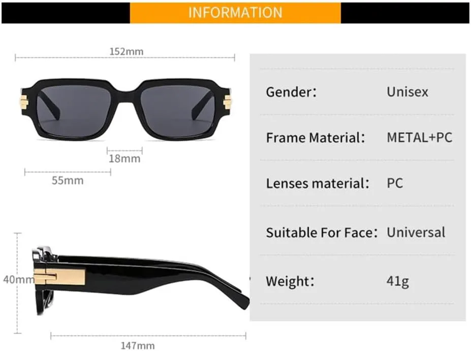 

Женские солнцезащитные очки, прямоугольные солнцезащитные очки в винтажном стиле, мужские солнцезащитные очки с защитой от УФ-излучения UV400 HAMFCK, Leopard