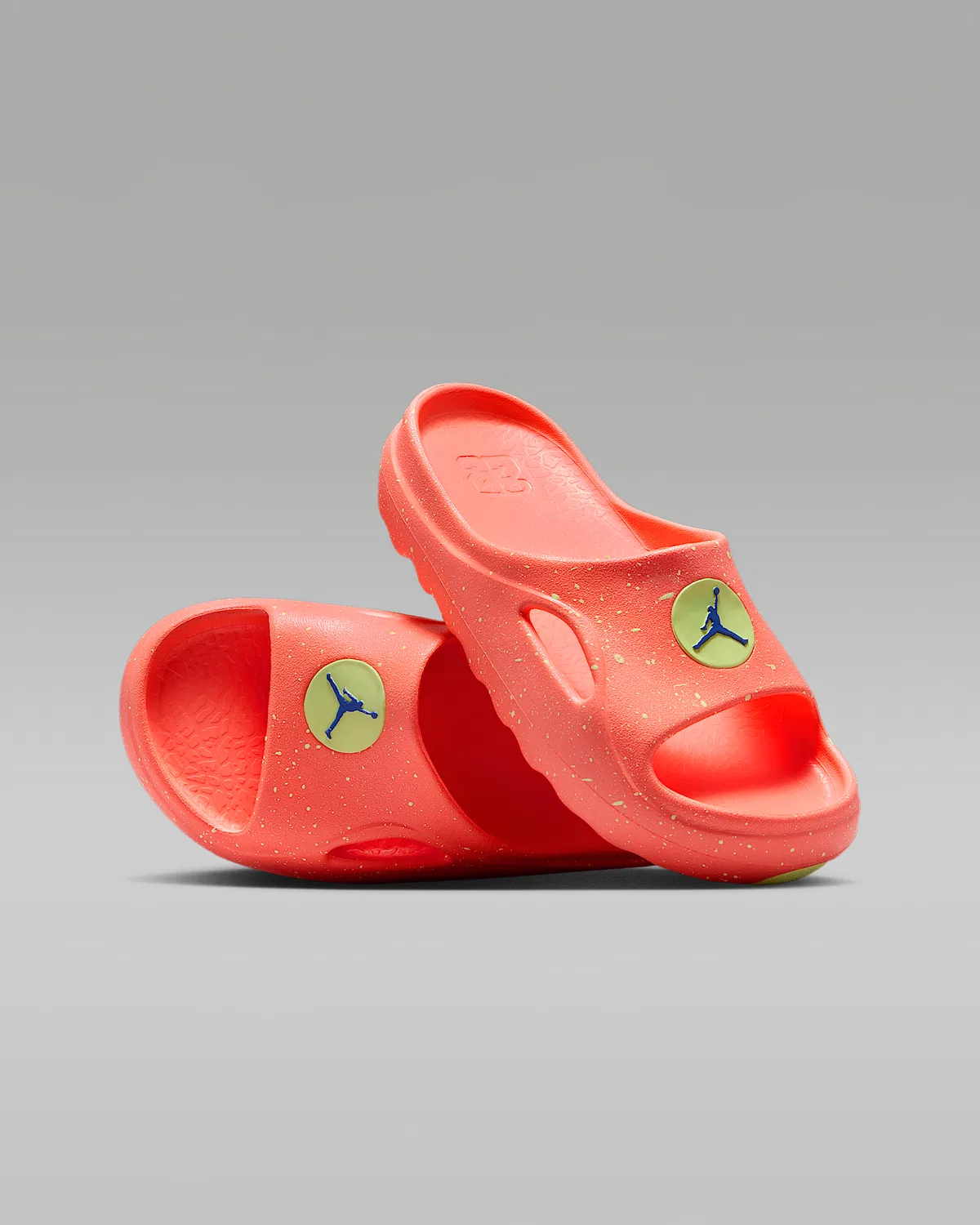 Детские шлепанцы Jordan Hydrip, Bright Mango/Game Royal/Barely Volt