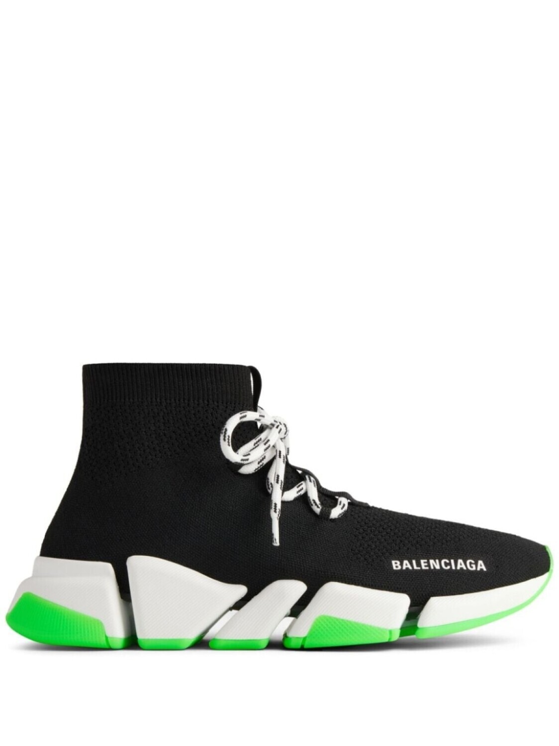 

Кроссовки Balenciaga Speed 2.0 Lace-up, черный/зеленый