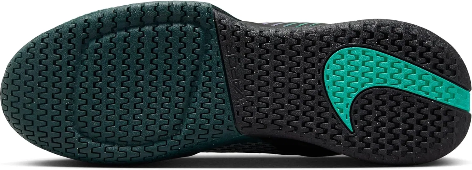 Кроссовки для тенниса Nike Men's M Zoom Vapor Pro 2 HC PRM, Black Multi Colour Deep Jungle Clear Jade — фото 2
