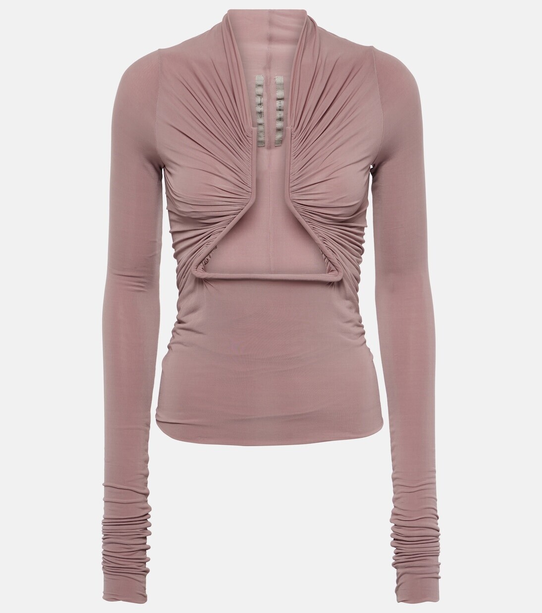 

Верх с вырезом Rick Owens, розовый
