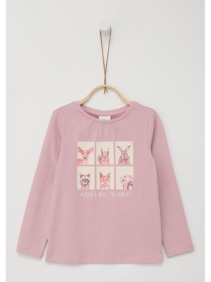 

Лонгслив s.Oliver Longsleeve, цвет Rosa/Beige