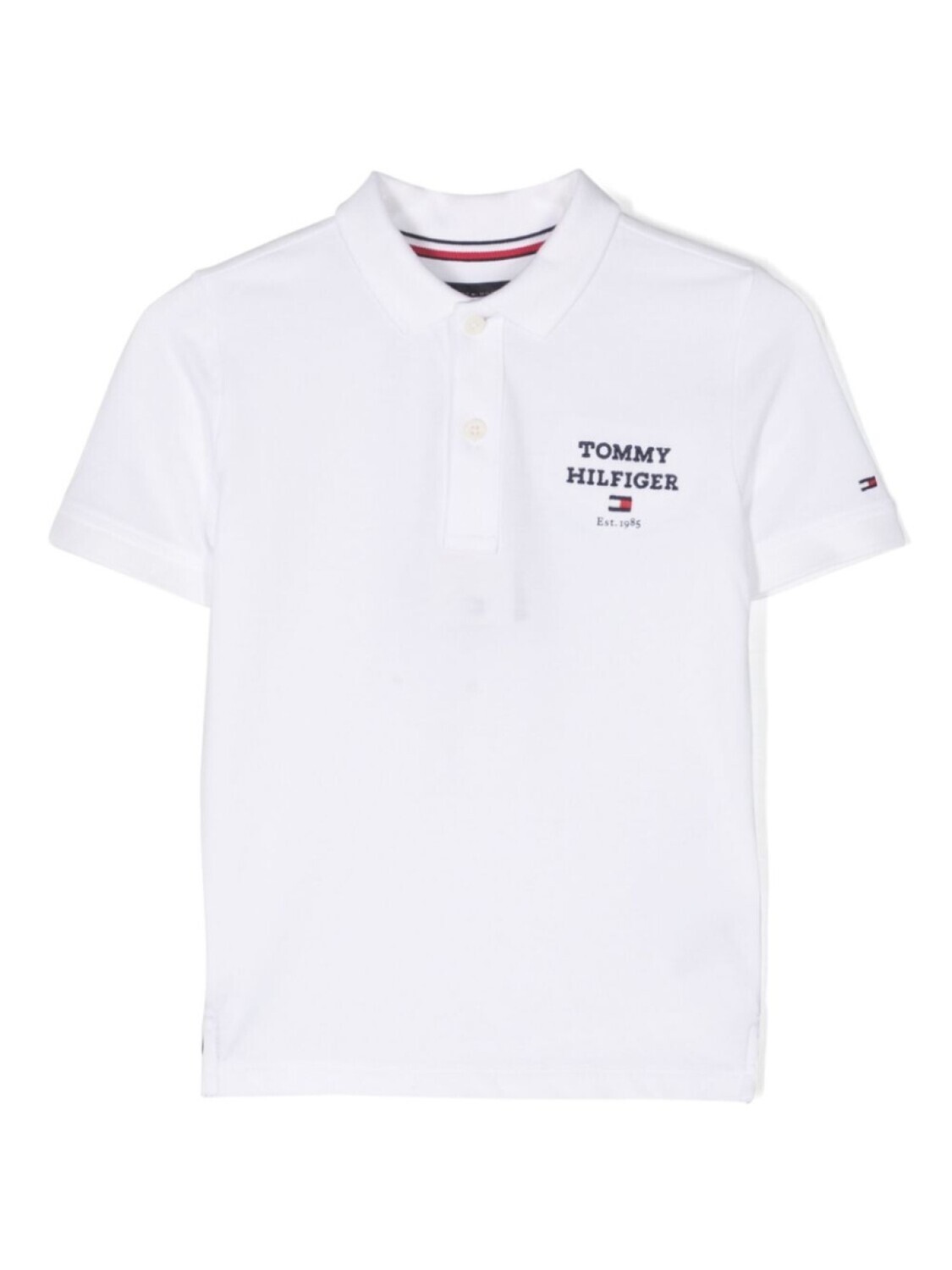 

Рубашка поло с вышитым логотипом Tommy Hilfiger Junior, белый