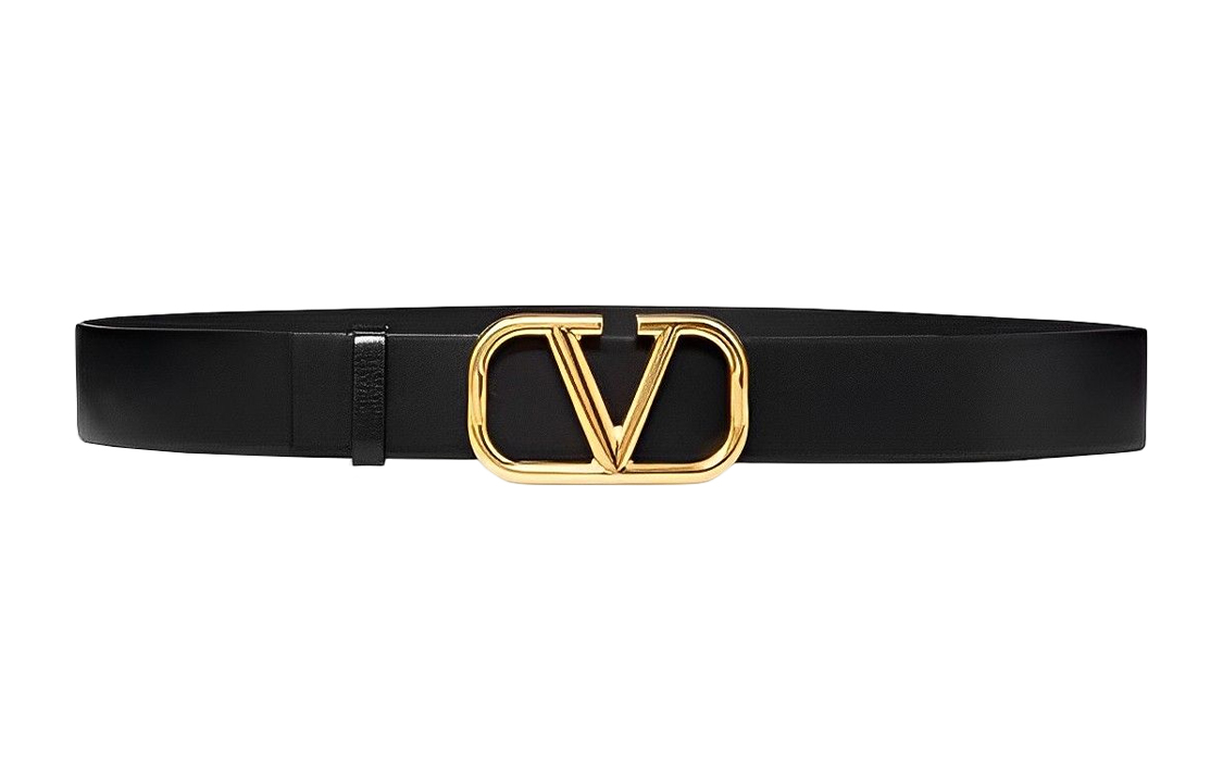 

Valentino Кожаный ремень с фирменным логотипом V, Black