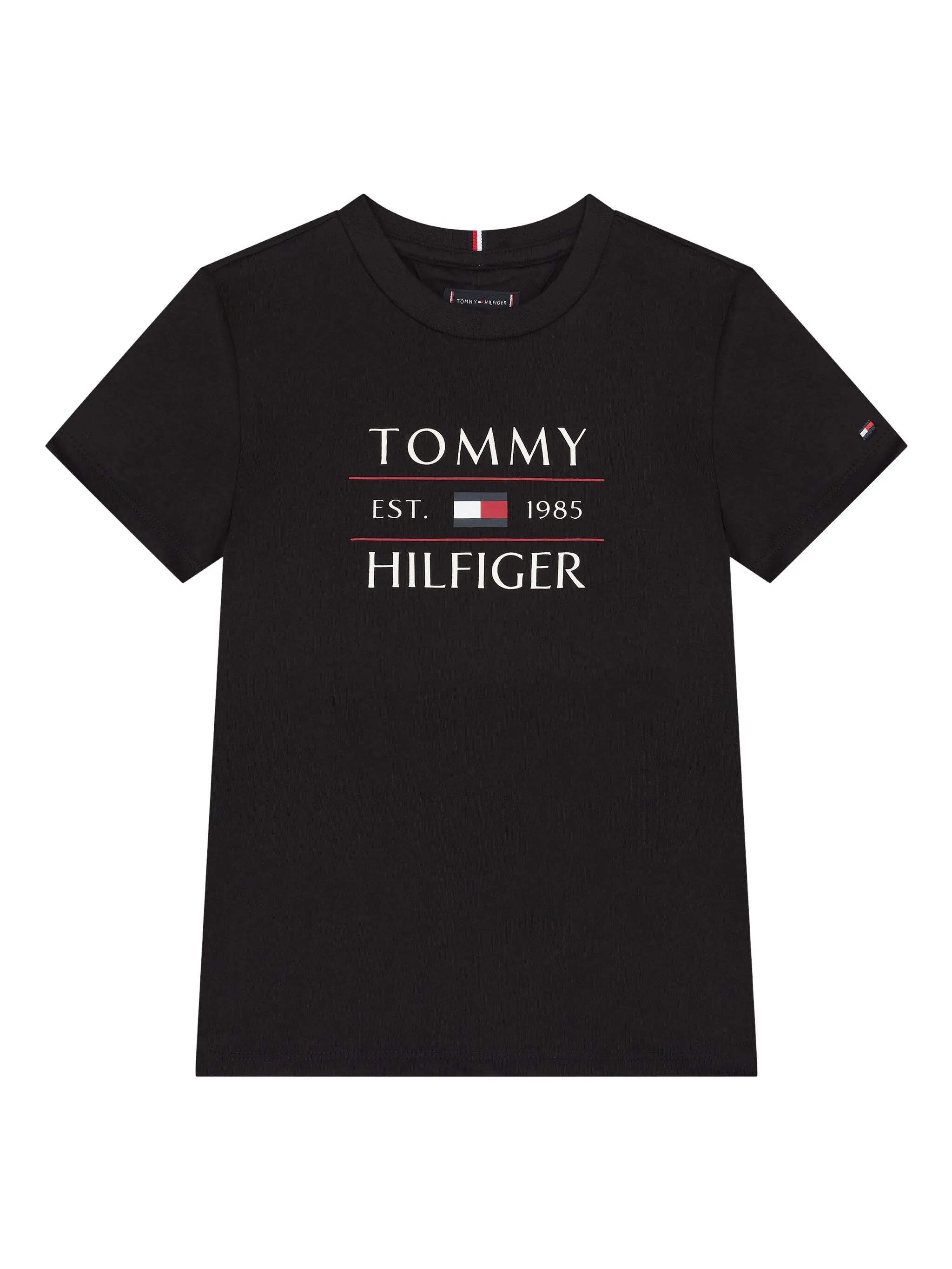 

Хлопковая футболка Tommy Hilfiger Junior, черный