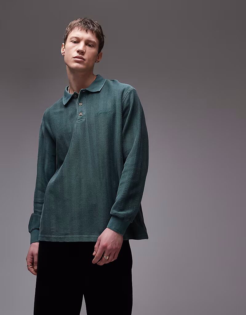 

Рубашка для регби Carhartt WIP Morrison с длинным рукавом зеленого цвета