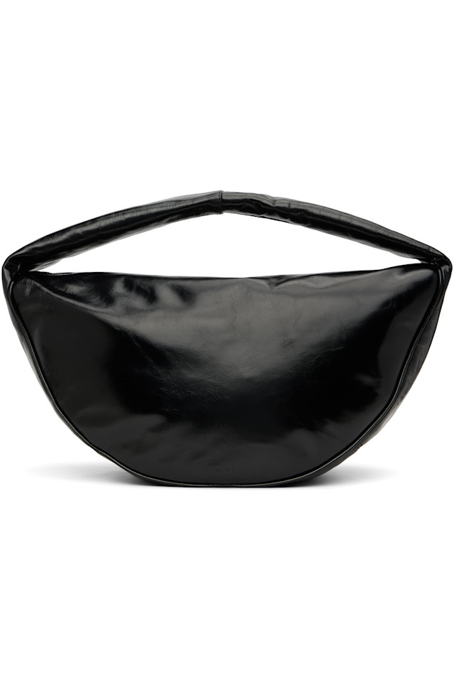 

Сумка через плечо Maxi cush из мятой кожи By Far, черный