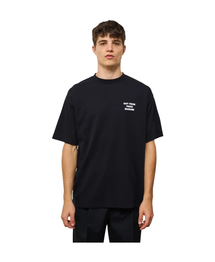 

Черная футболка с надписью Drole De Monsieur, черный