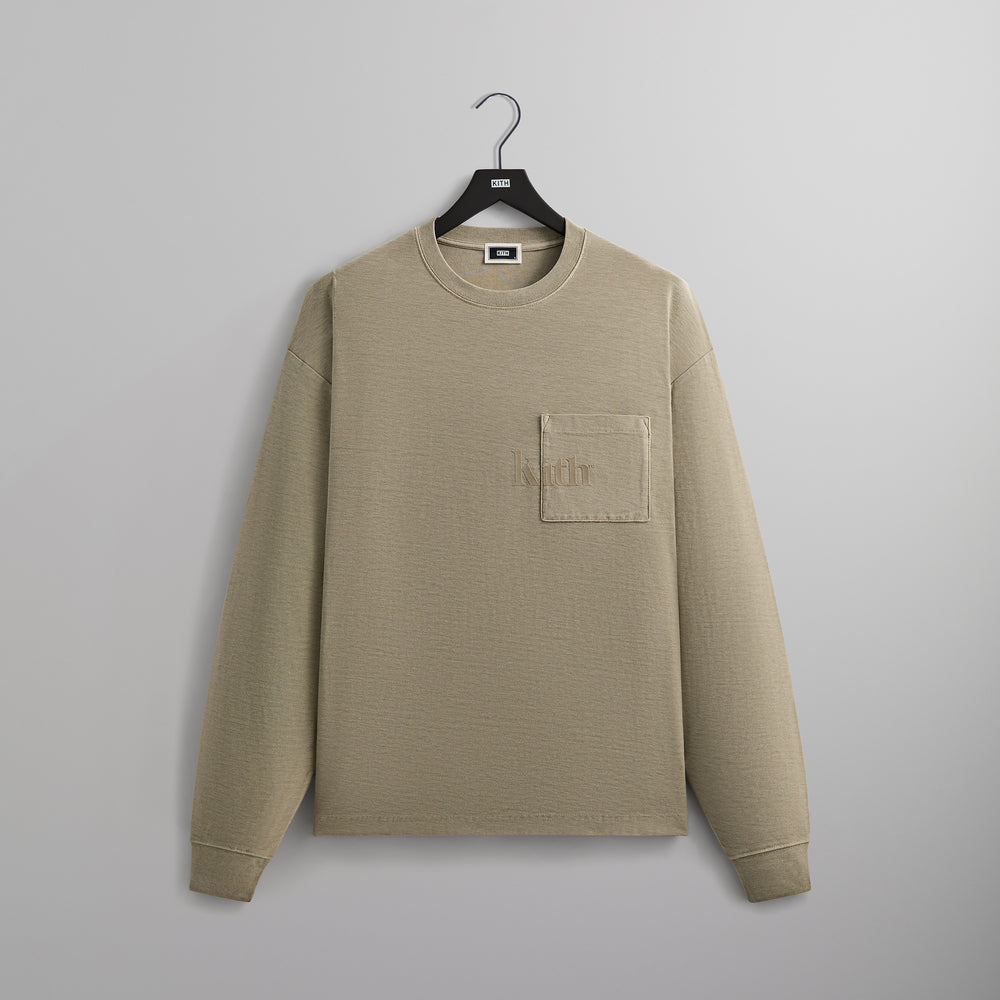 

Футболка Kith Long Sleeve Quinn Tee, цвет Plaster