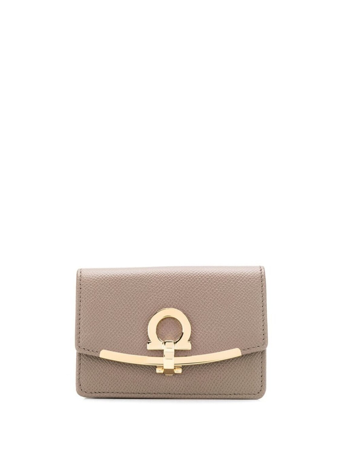 

Ferragamo кошелек с металлическим декором, нейтральный цвет