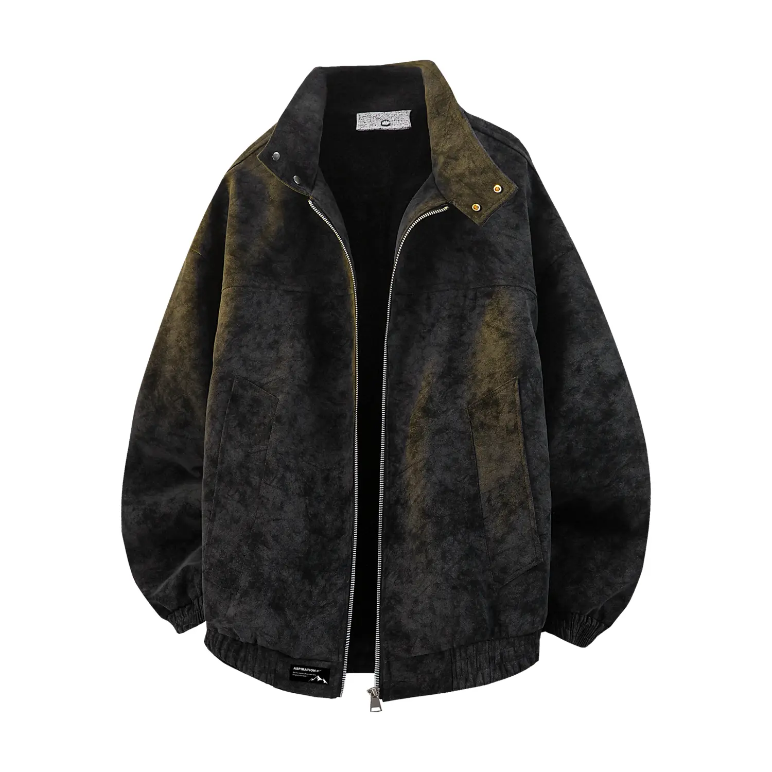 

Пуховик женский с воротником стойкой утепленный WARRIOR, черный (diy badge)