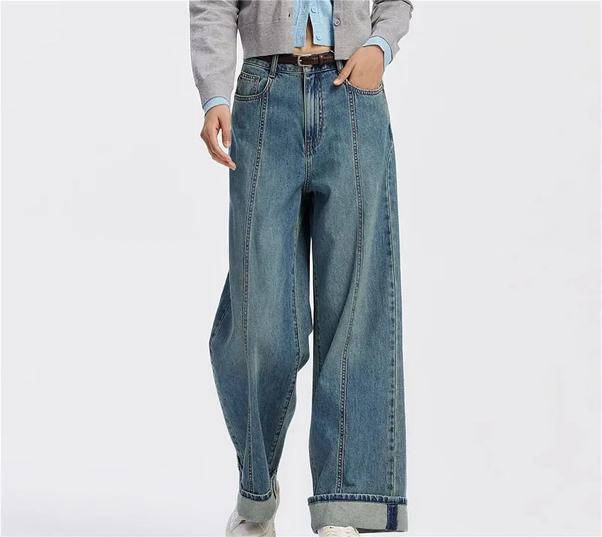 Джинсы свободные женские Original Color Denim — фото 2