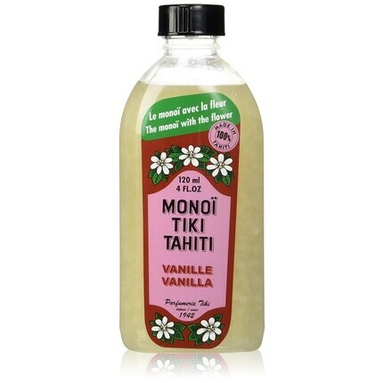 

Кокосовое масло, ваниль, Monoi Tiare Cosmetics, 4 унции масла Monoi Tiare Tahiti
