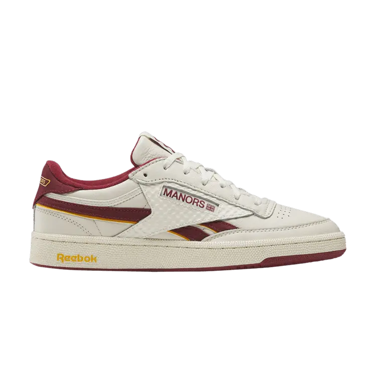 

Кроссовки Reebok Manors x Club C Revenge Vintage 'Chalk Red', кремовый