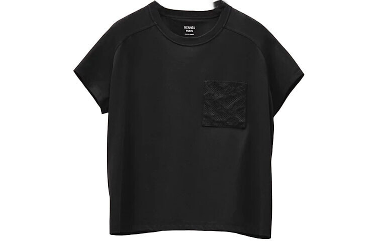 

Футболка женская Hermes с элементами, черный
