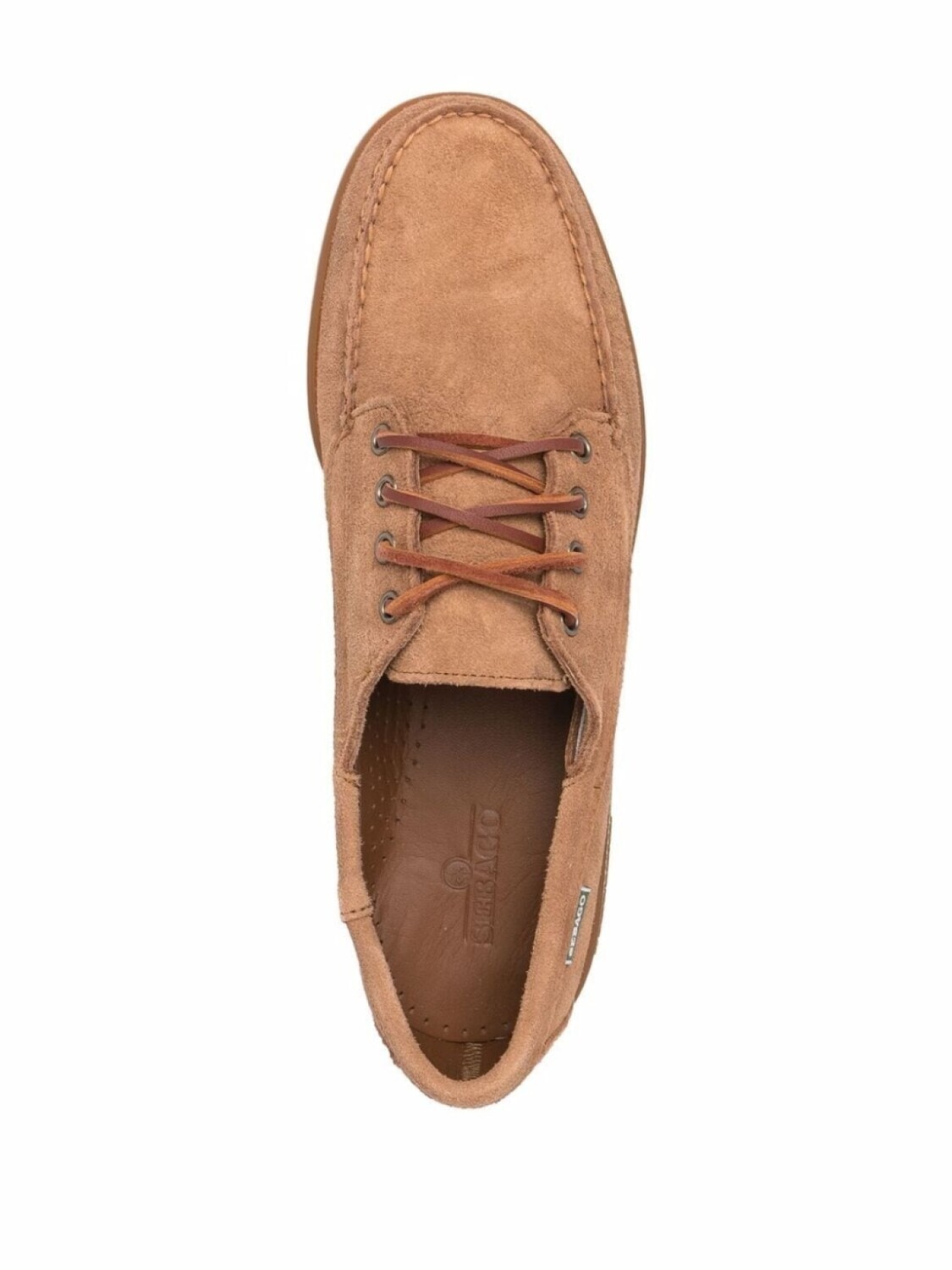 Sebago топсайдеры на шнуровке, коричневый — фото 4