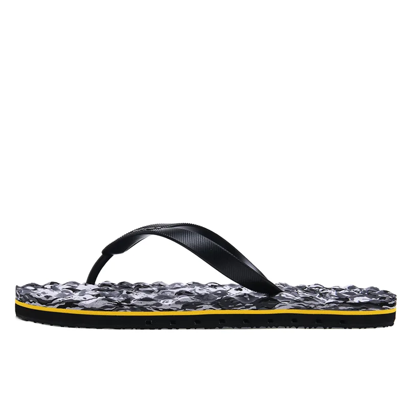 EVA Rubber Sole Graffiti Slip Resistant Flip Flops Men's Lee, красный — фото 3