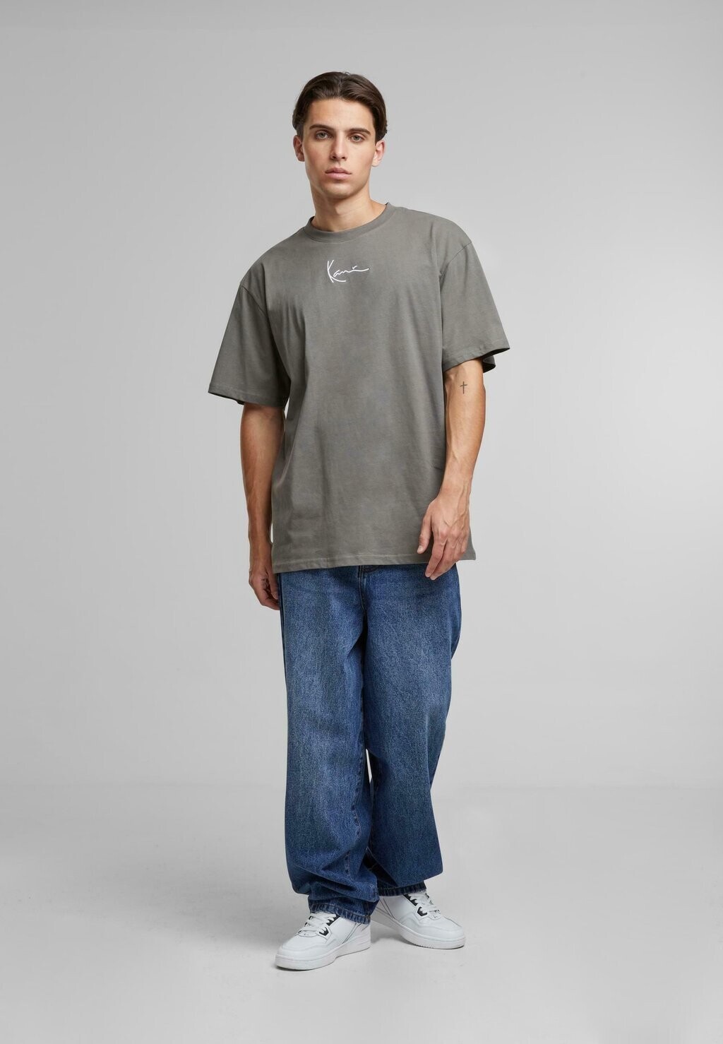 

Футболка с принтом SMALL SIGNATURE ESSENTIAL TEE Karl Kani, антрацит