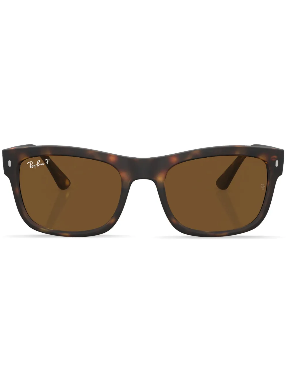 

Солнцезащитные очки в квадратной оправе из черепаховой кожи Ray-Ban, зеленый