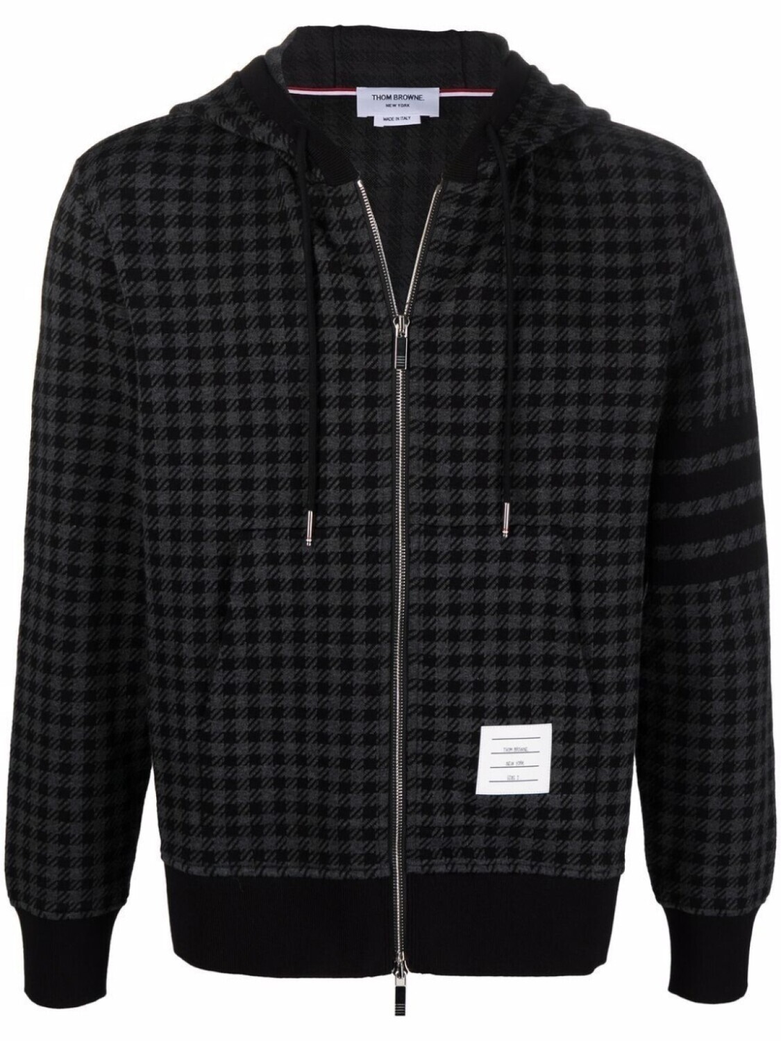 

Худи Gunclub на молнии в клетку Thom Browne, черный