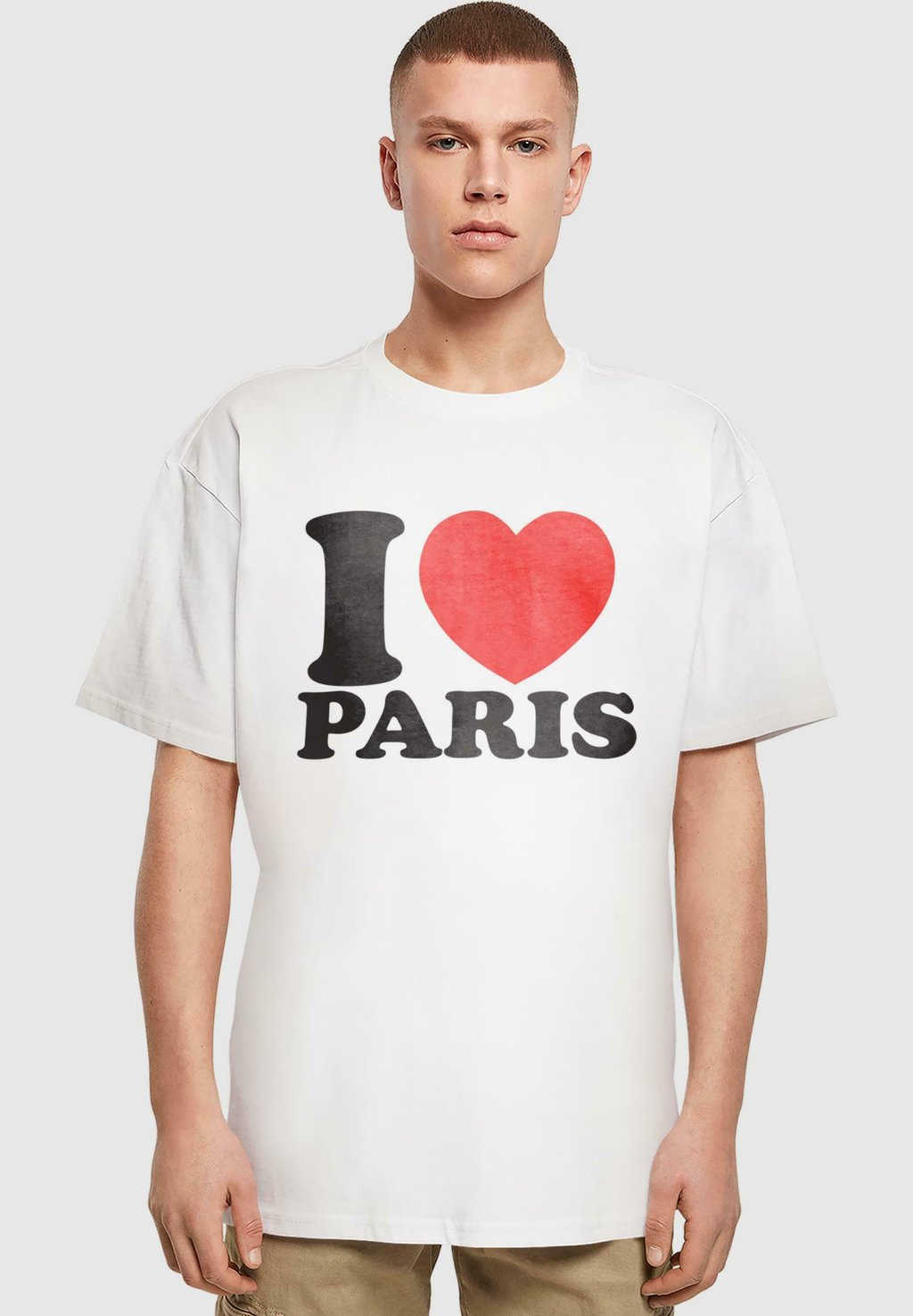 

Футболка с принтом I HEART PARIS HEAVY Merchcode, белый