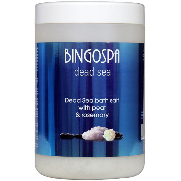 

Соль Мертвого моря с торфом и розмарином, 1000 г Bingospa