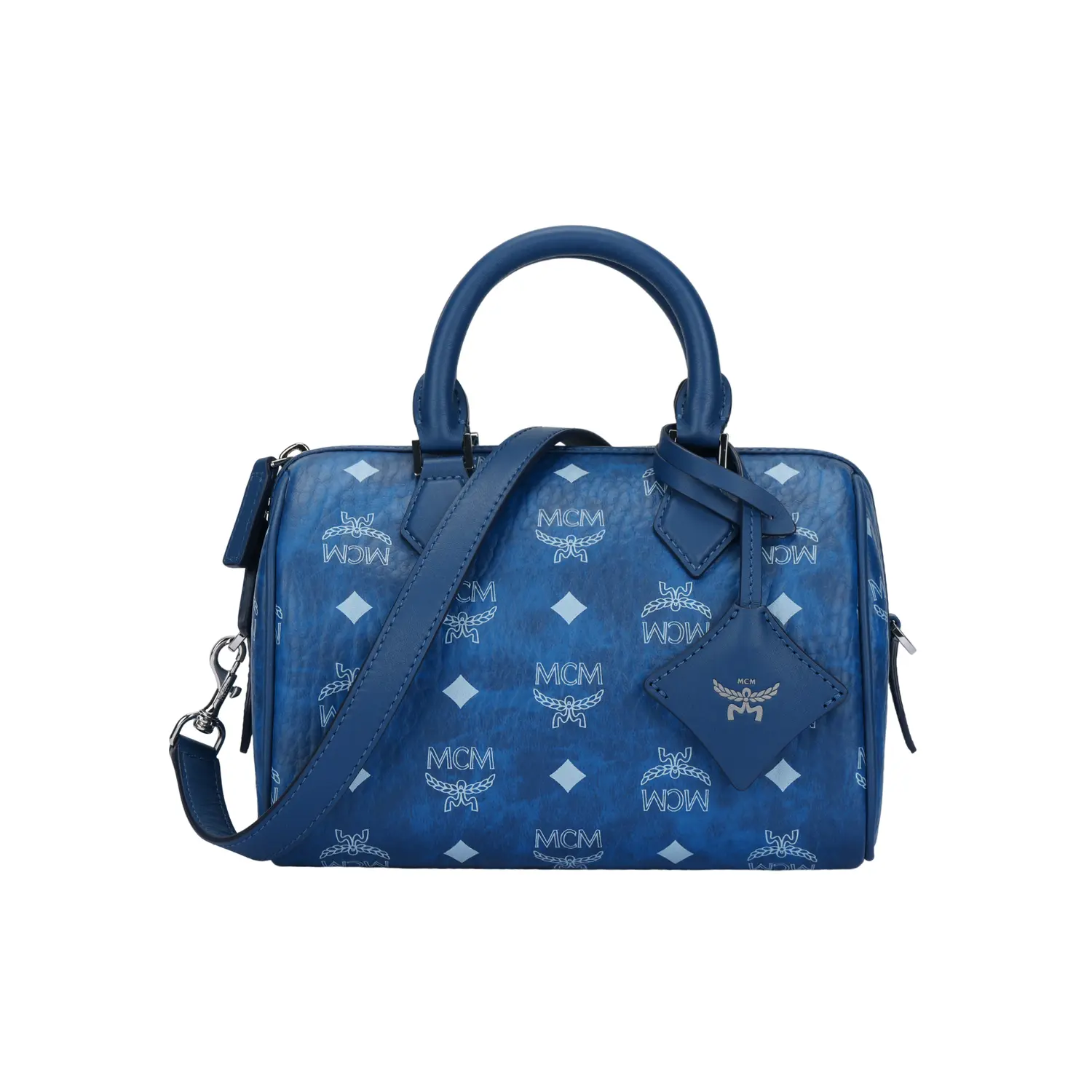 

MCM Искусственная кожа Бостон сумка через плечо кроссбоди маленькая женская синяя