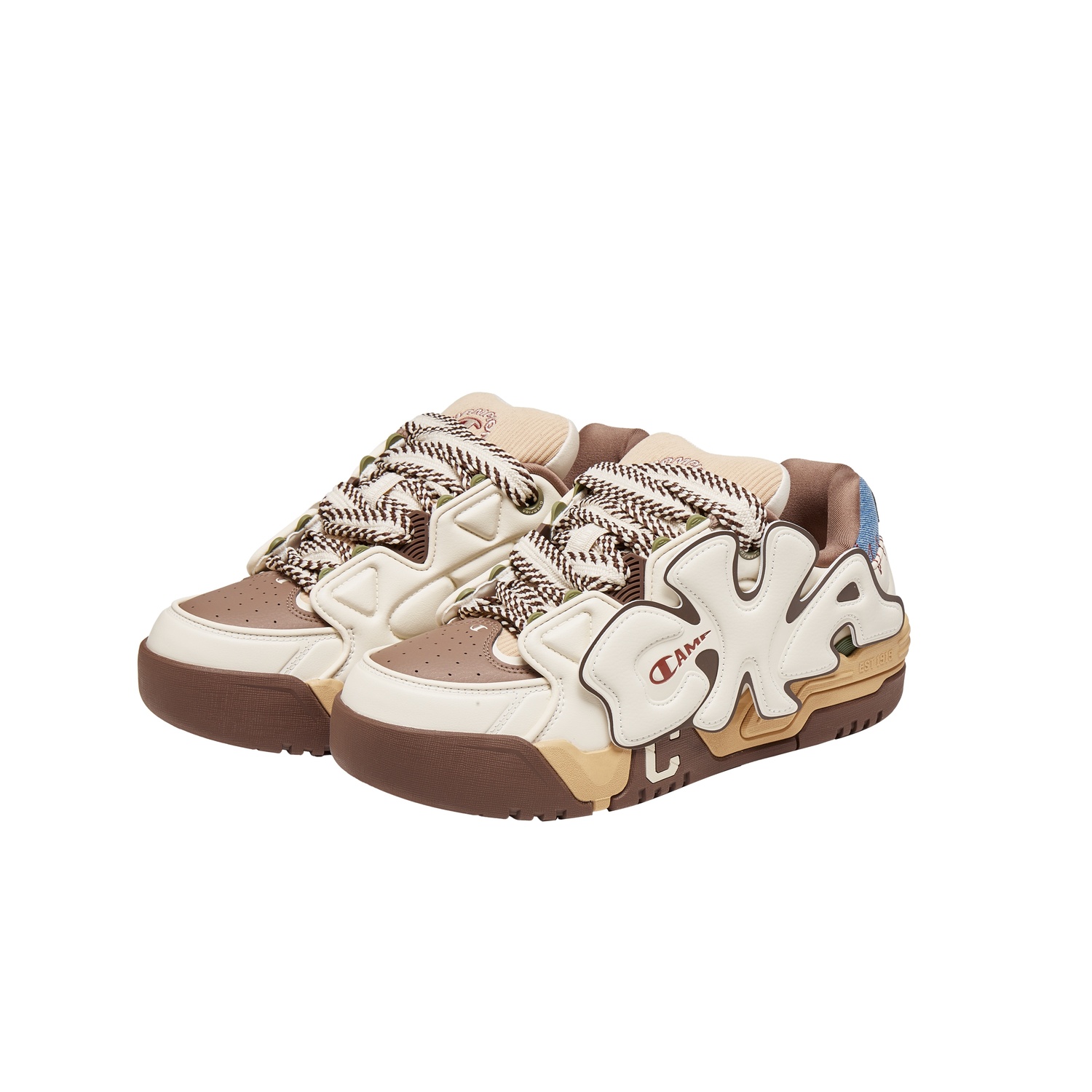 Champion Баланс лоу-топ скейтборд обувь мужские Linen/Pinecone Brown — фото 4