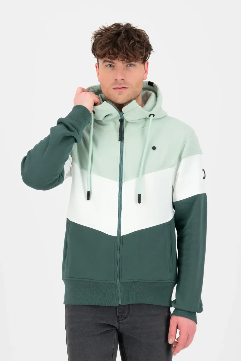 

Толстовка с капюшоном Alife & Kickin "SimonAK A Hooded Sweat Jacket Men", цвет Sage Leaf