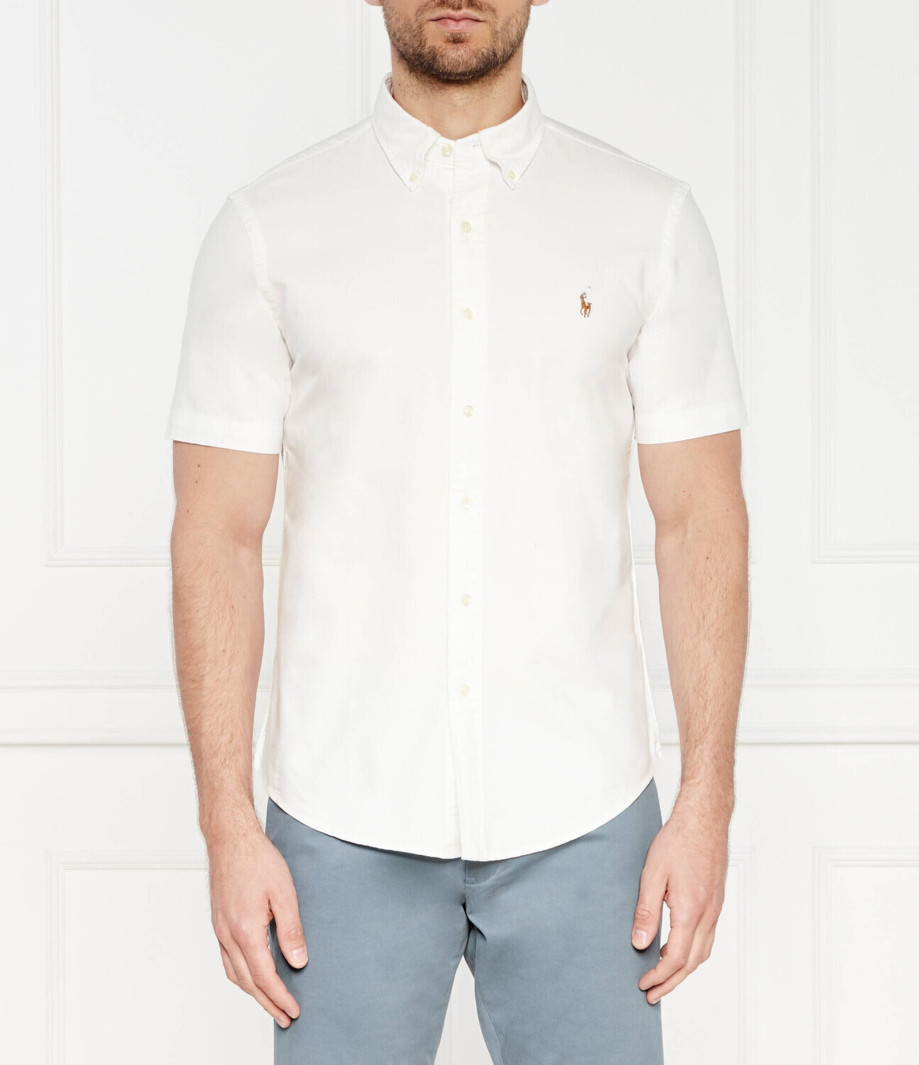 

Рубашка POLO RALPH LAUREN Custom fit, белый