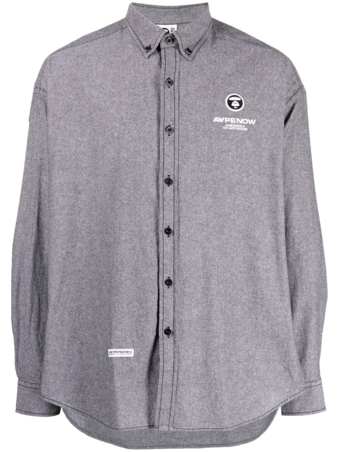 

Шорты с логотипом AAPE BY *A BATHING APE, серый
