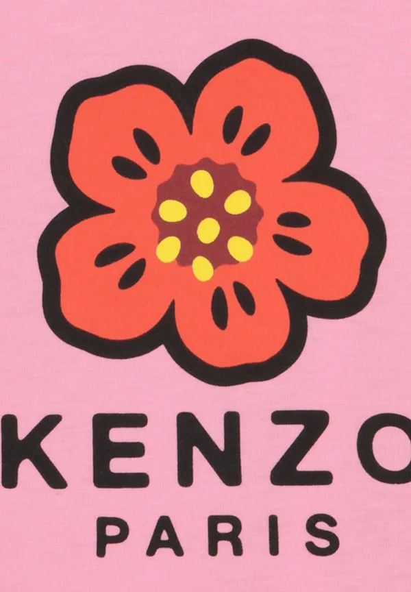Футболка с принтом «корота» Kenzo Kids, Deep Pink — фото 3
