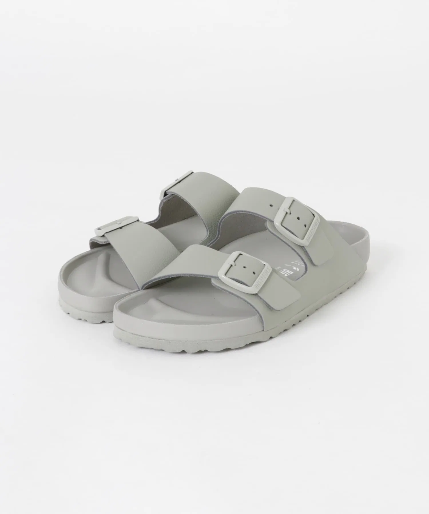 Мужские сандалии Birkenstock Arizona из натуральной кожи серые
