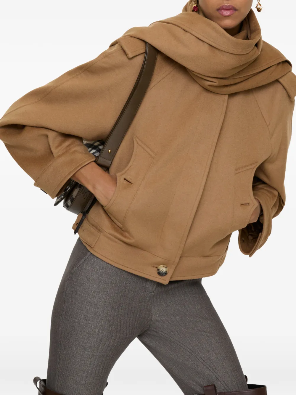 Куртка Burberry, женская, нейтральный, коричневый — фото 4