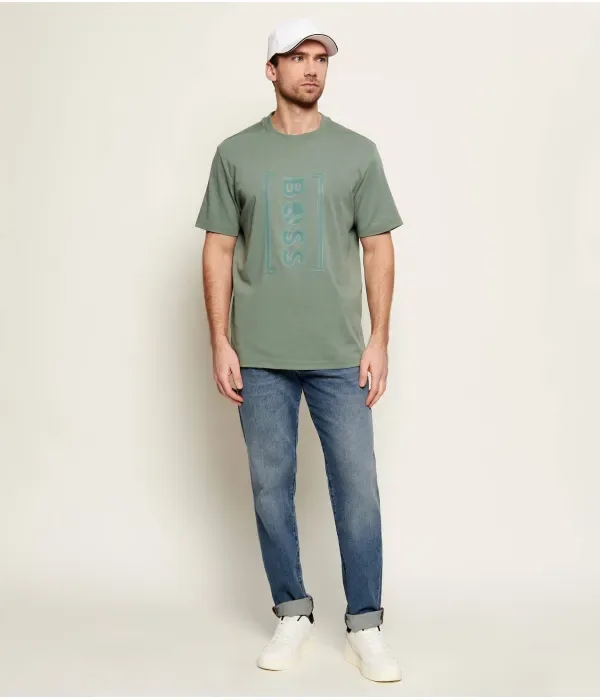 Футболка Iconic TL relaxed fit Boss Green, зеленый — фото 2
