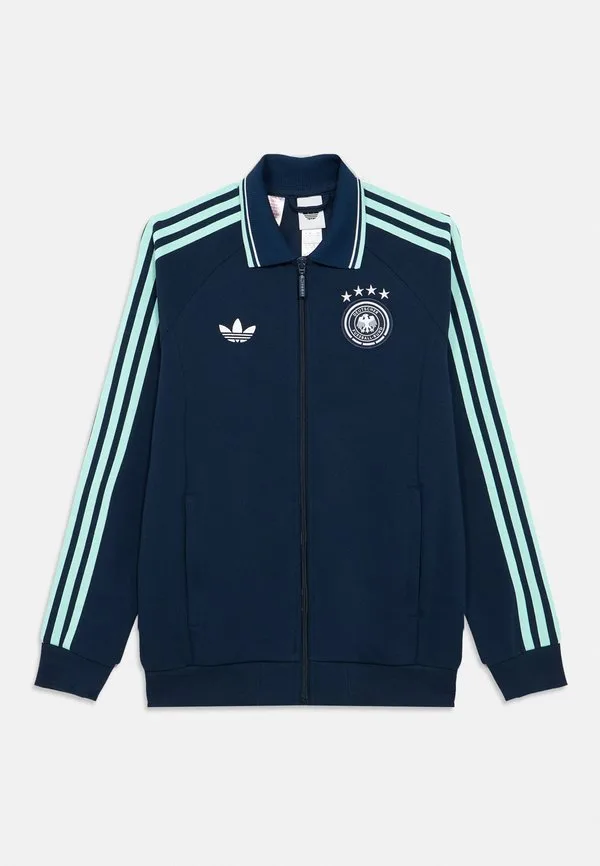 Детская толстовка на молнии с гимном германии для выездных матчей Adidas Originals, Collegiate Navy — фото 3