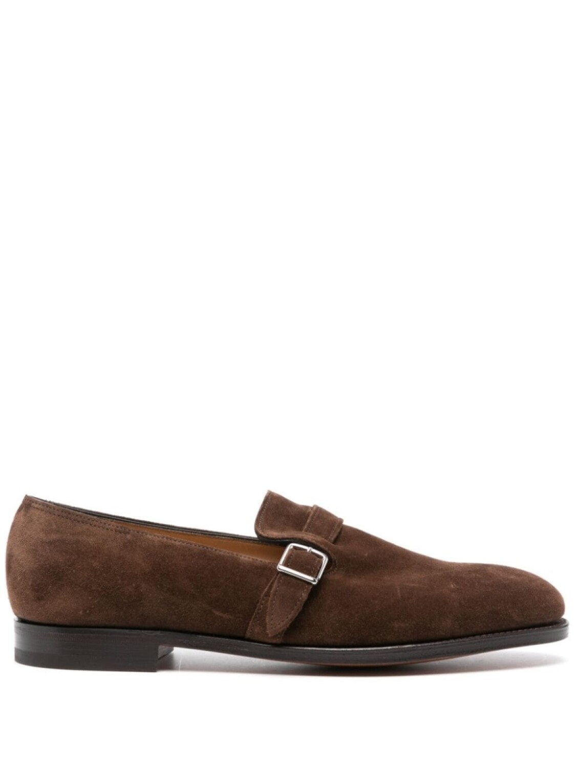 

John Lobb лоферы с пряжкой, коричневый