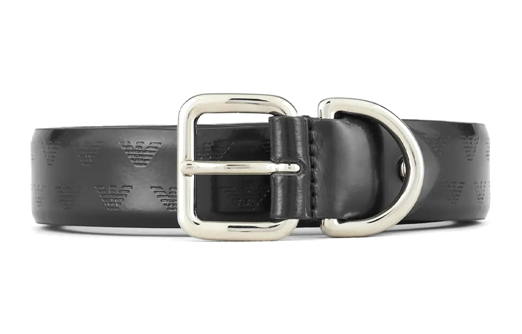 

Кожаный ремень мужской черный EMPORIO ARMANI