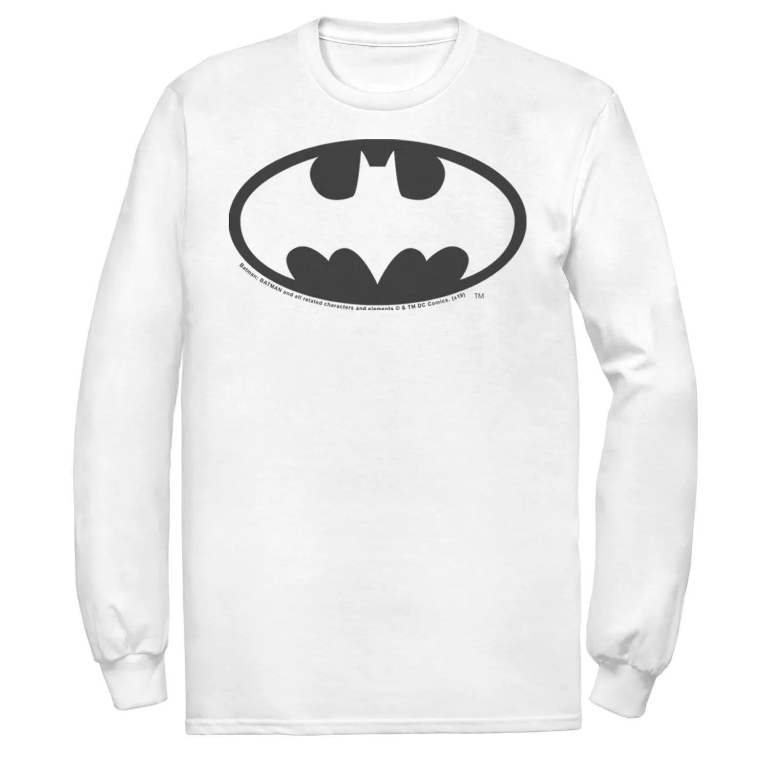 

Мужская футболка с логотипом на груди и логотипом DC Comics Batman