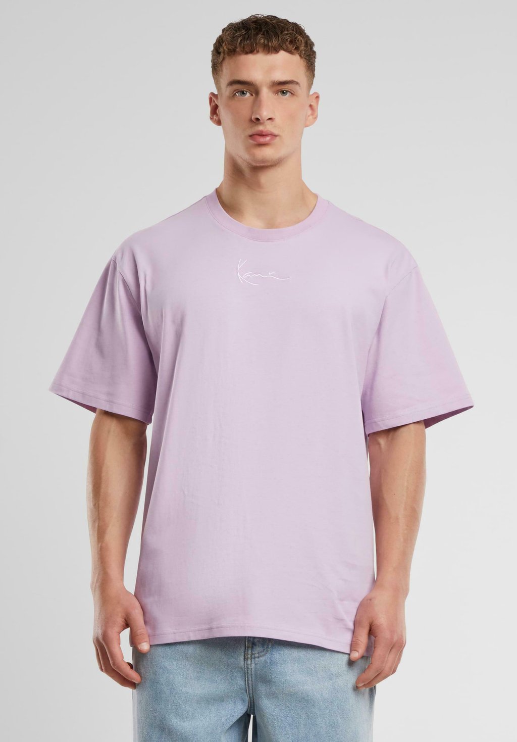 

Футболка с принтом SMALL SIGNATURE ESSENTIAL Karl Kani, фиолетовый