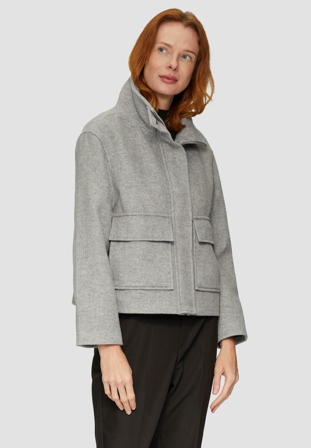 

Летняя куртка MIT AUFGESETZTEN TASCHEN s.Oliver, цвет Mottled Grey