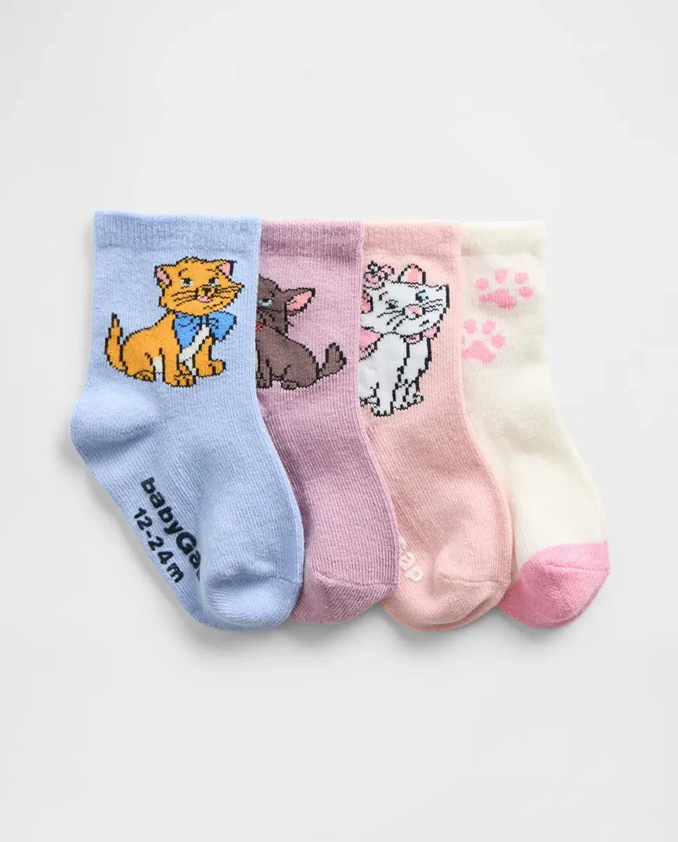 

Набор из 7 детских фантазийных носков для девочки Gap, белый