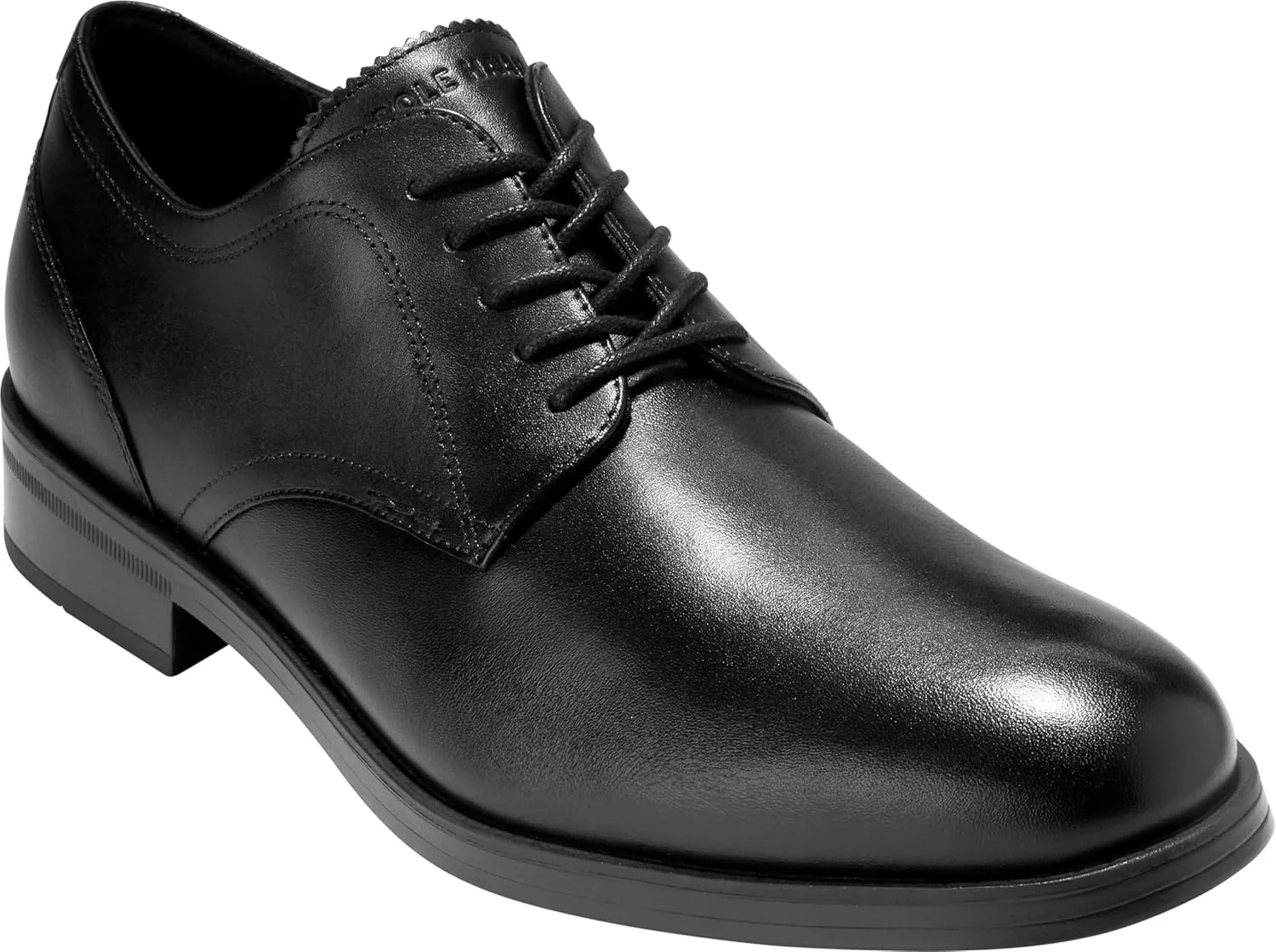 Мужские туфли Cole Haan Newmark Grand с гладким носком, черный — фото 4