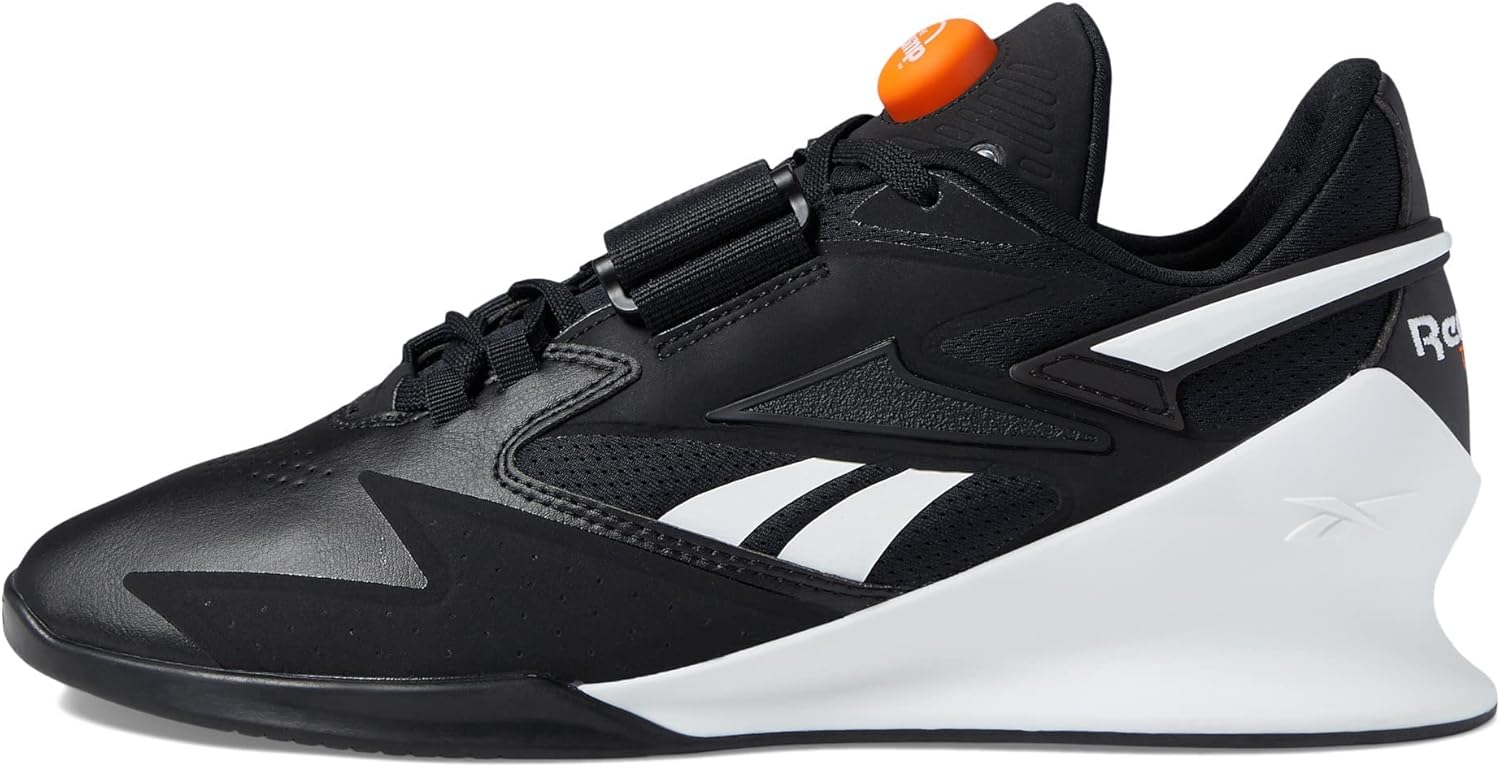 Мужские кроссовки Reebok Legacy Lifter III, белый/черный/оранжевый — фото 4