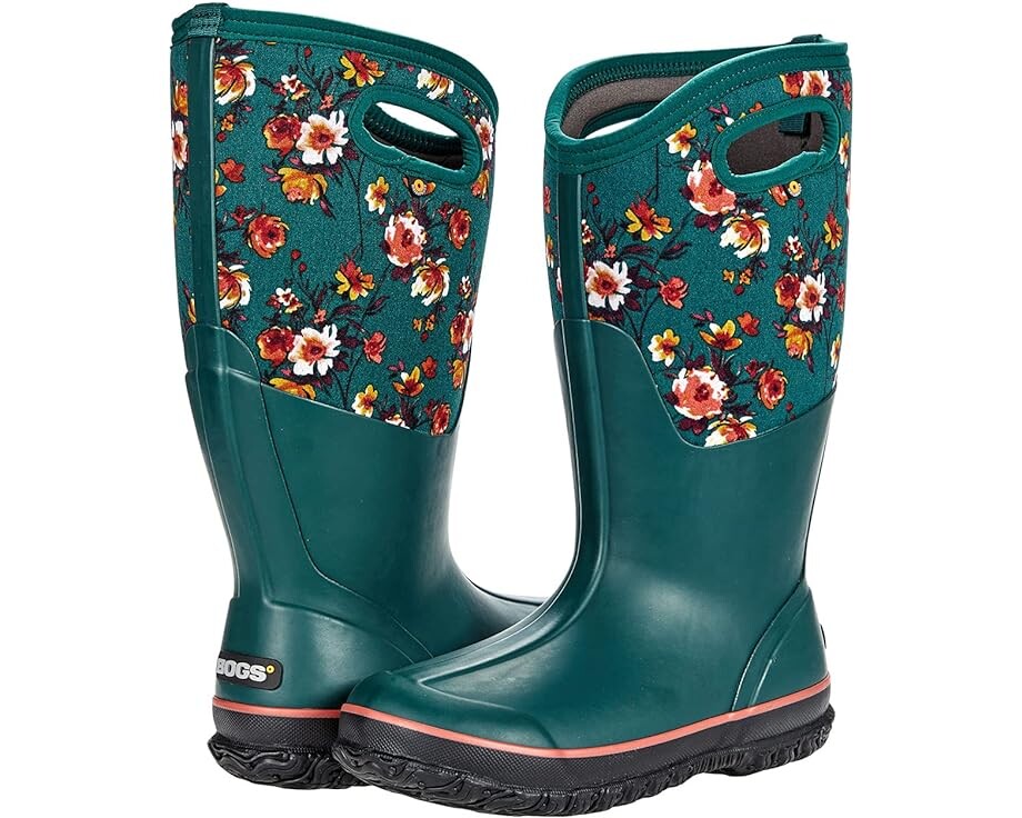 

Ботинки Bogs Classic Tall Painterly Wide Calf, цвет Emerald Multi