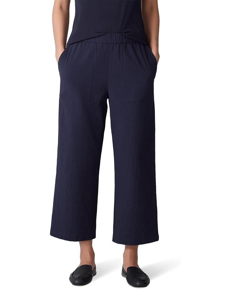 

Брюки Eileen Fisher Straight Cropped Pants, цвет Ink
